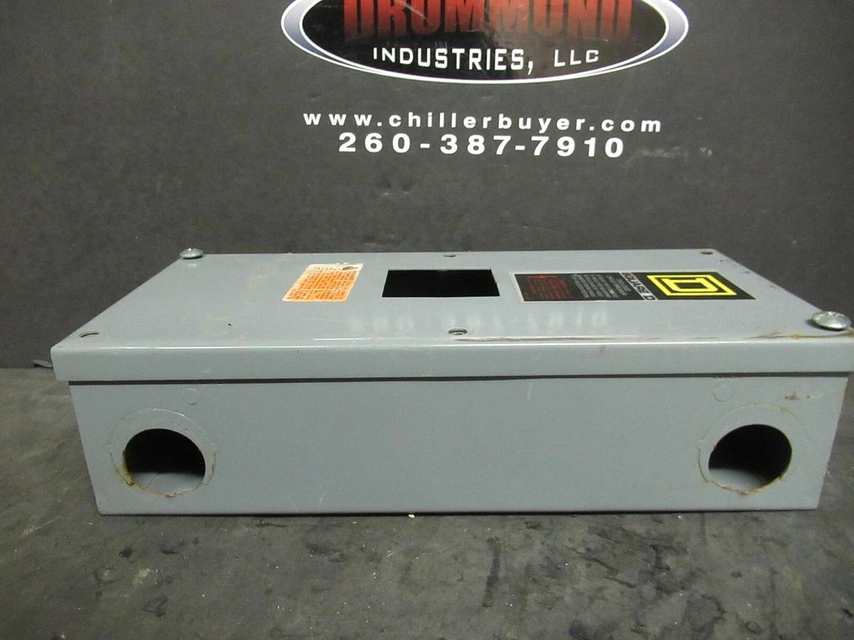 Used SQUARE D CIRCUIT BREAKER ENCLOSURE NEMA 1 100 AMP MAX 240 VAC 3 PHASE QO3100BN