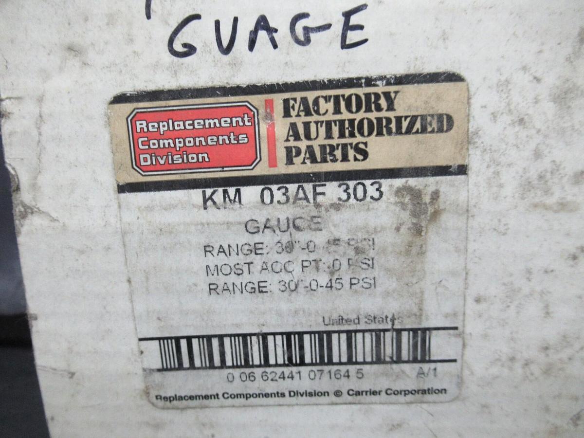 NEW SURPLUS USG PRESSURE GAUGE KM-03AF-303 -100kPA TO 200kPA **WARRANTY**