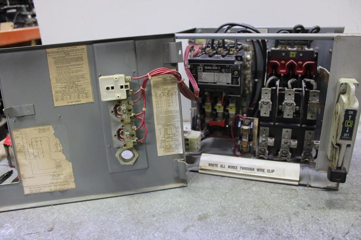 Used SQUARE D MOTOR CONTROL STARTER BUCKET MCC MODEL 4 12" NEMA 2
