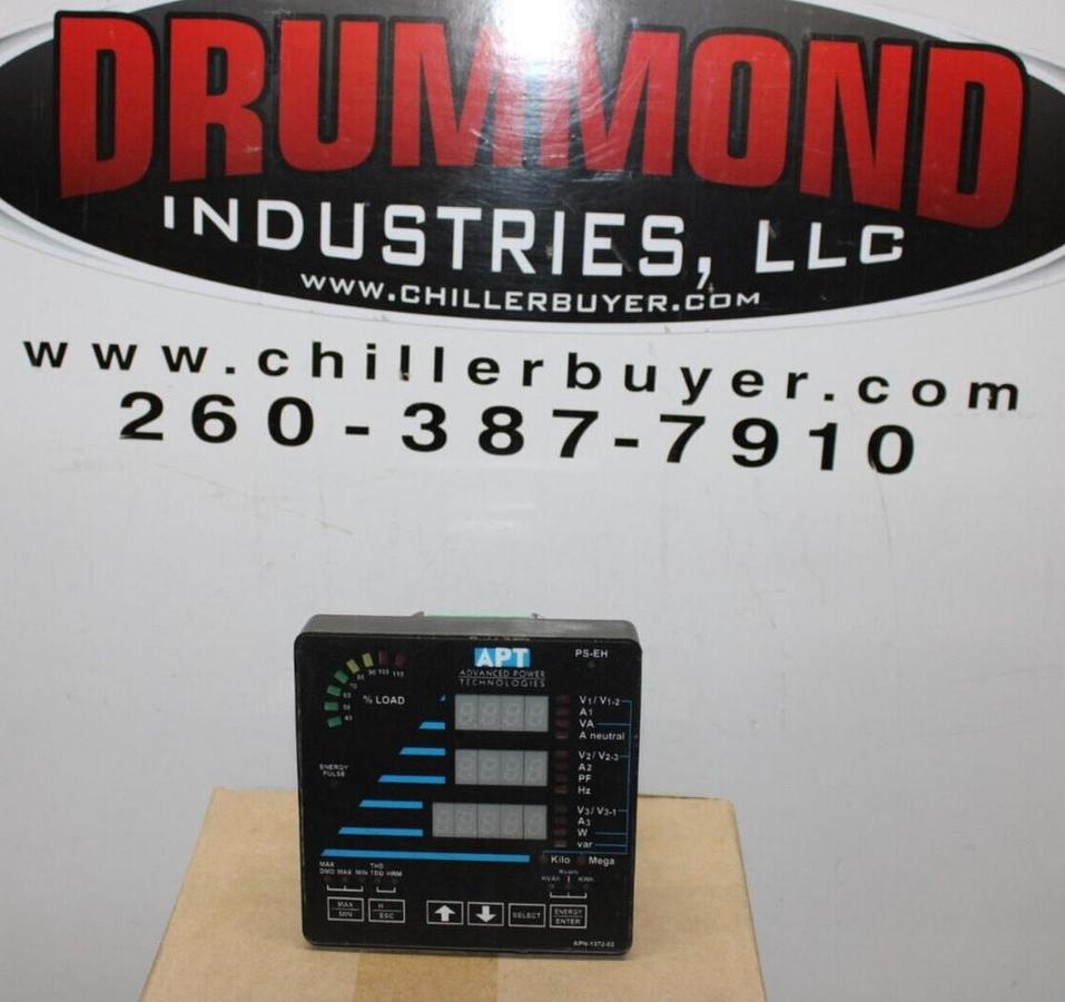 Used ADVANCED POWER TECHNOLOGIES DISPLAY APN-1372-02 9VA 265VAC LOAD VOLTAGE MONITOR