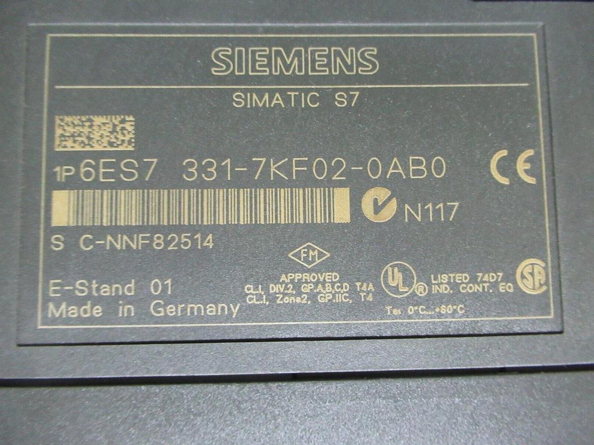 Used SIEMENS SIMATIC S7 INPUT MODULE 6ES7-331-7KF02-0AB0 **WARRANTY**