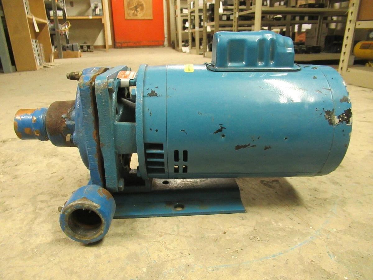 Used BURKS CIRCULATION PUMP 15G5 15G5-1-1/4 1.5 HP 115/208-230 VOLTS 3450 RPM EU1502