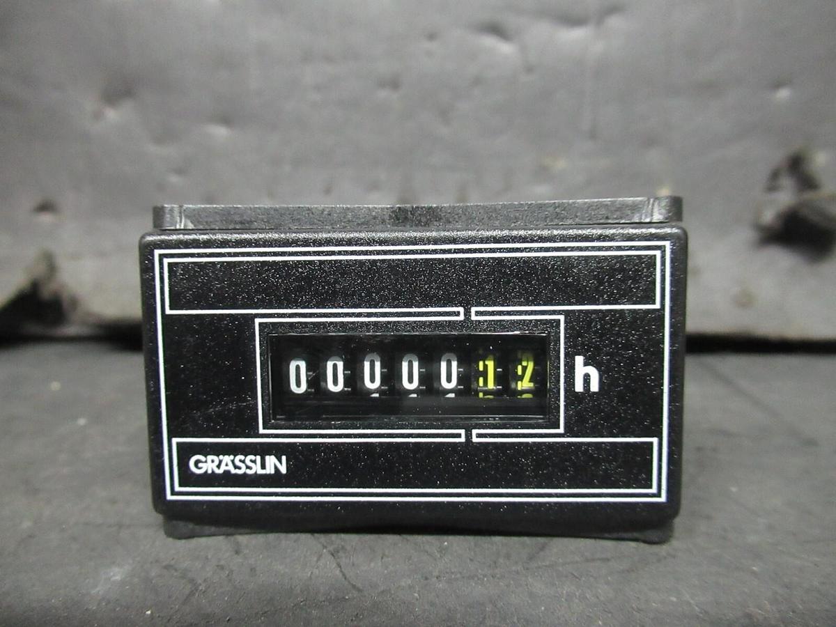 NEW SURPLUS GRASSLIN ELAPSED TIME INDICATOR FWZ55 05.20.0044.1 110-127 VOLT