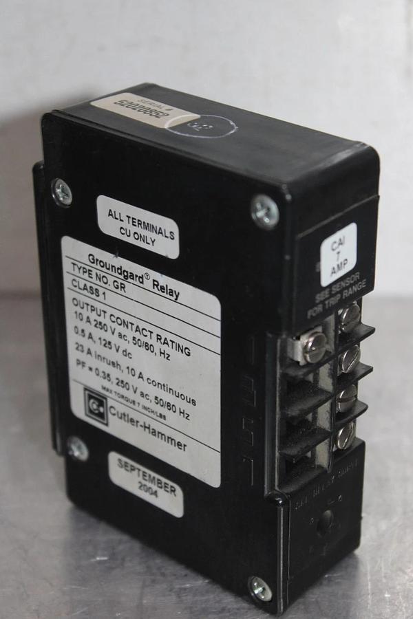 Used CUTLER-HAMMER GROUNDGARD RELAY 5264C09H01 10 AMP 250 VAC 50/60 HZ *WARRANTY*