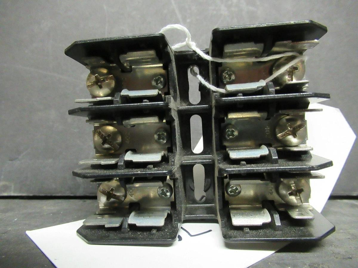 Used 2 PACK FERRAZ SHAWMUT FUSE LUG SET 30312 600 VOLTS 30 AMP **WARRANTY INCLUDED!**