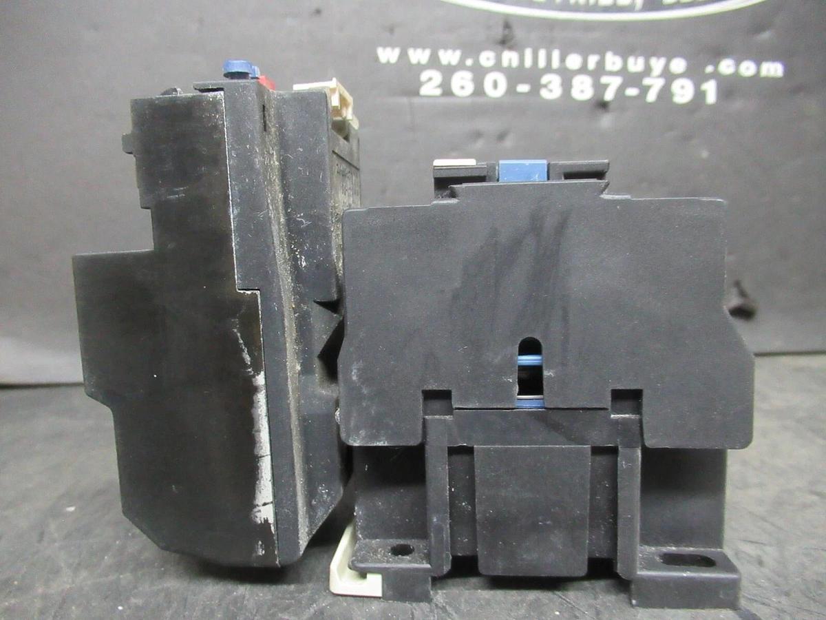 Used TELEMECANIQUE STARTER LC1D12106 W/ OVERLOAD RELAY LR2-D1316 25 AMP 600 VAC 10 HP