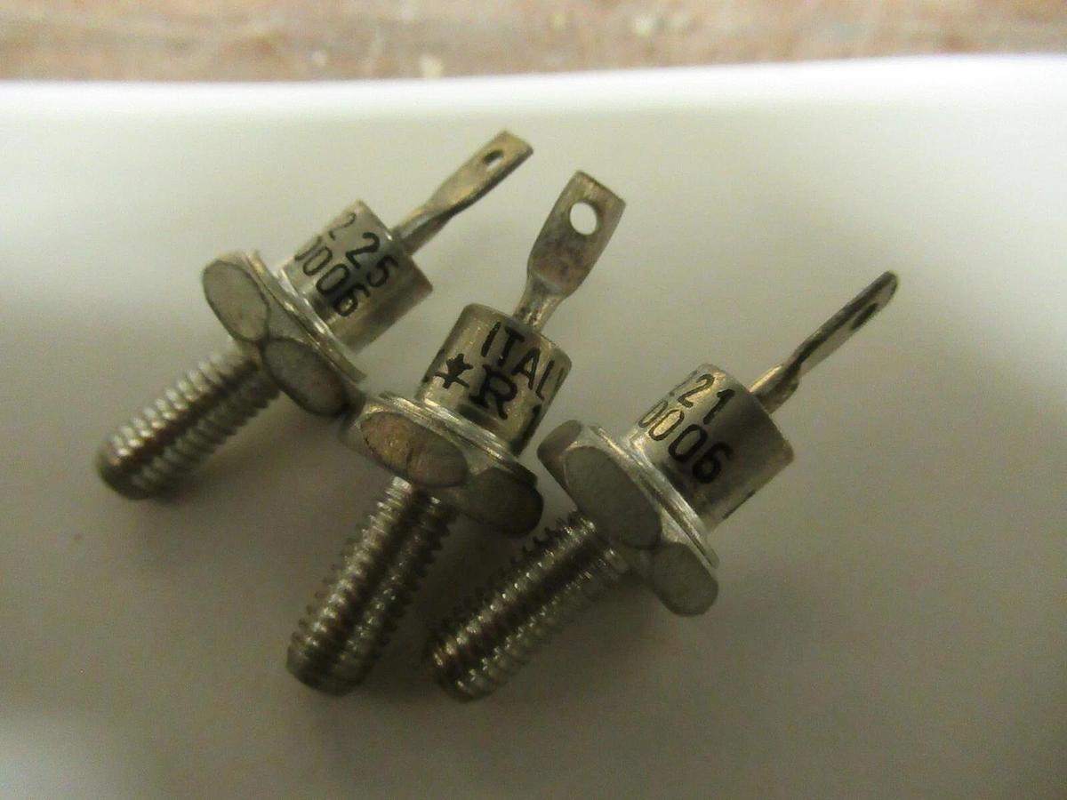 NEW SURPLUS (3) INTERNATIONAL 143110006 RECTIFIER DIODE STUDS VISHAY *WARRANTY*