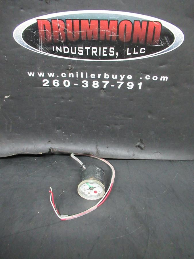 Used SMC PRESSURE GAUGE W/ SWITCH GP46 0-1 MPA 125/250 VOLT 0.3/0.2 AMP