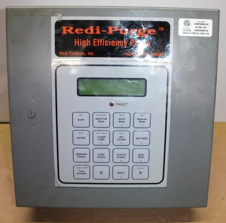 Used REDI-CONTROLS REDI-PURGE PRG-11/123-C3 HVAC CONDENSER PANEL 115V 1-PHASE