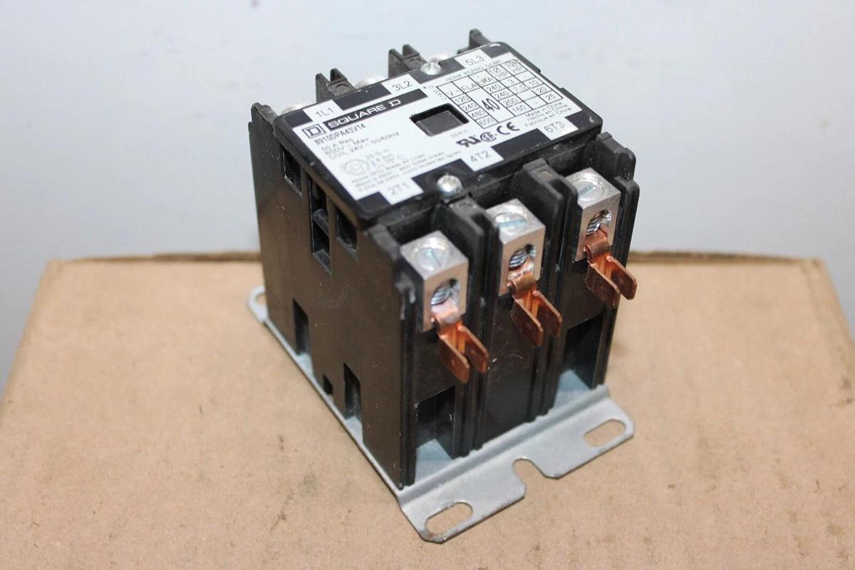 Used SQUARE D CONTACTOR 8910DPA43V14 40 AMP 600 VAC 25 HP COIL: 24V **WARRANTY**