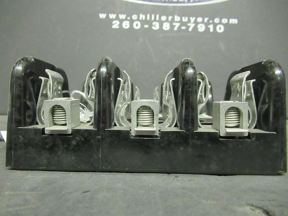 Used LITTELFUSE FUSE HOLDER LR60060-3CR FOR 60 AMP 600 V CLASS R FUSES