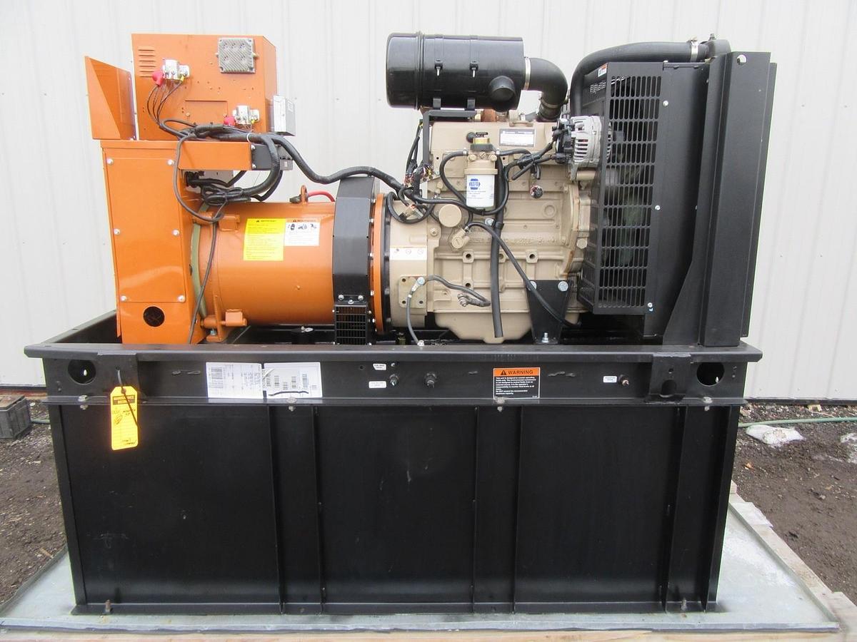 Used 30 KW DIESEL GENERATOR GENERAC 120/240 VOLT SINGLE PHASE 403 HOURS VIDEO WE SHIP