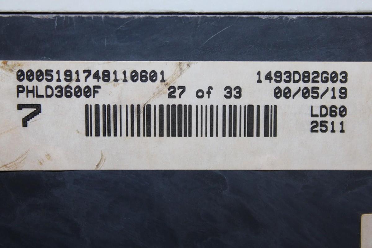 Used CUTLER HAMMER CIRCUIT BREAKER HLD3600F 600 AMP 600 VAC 3-POLE W/ SHUNT TRIP