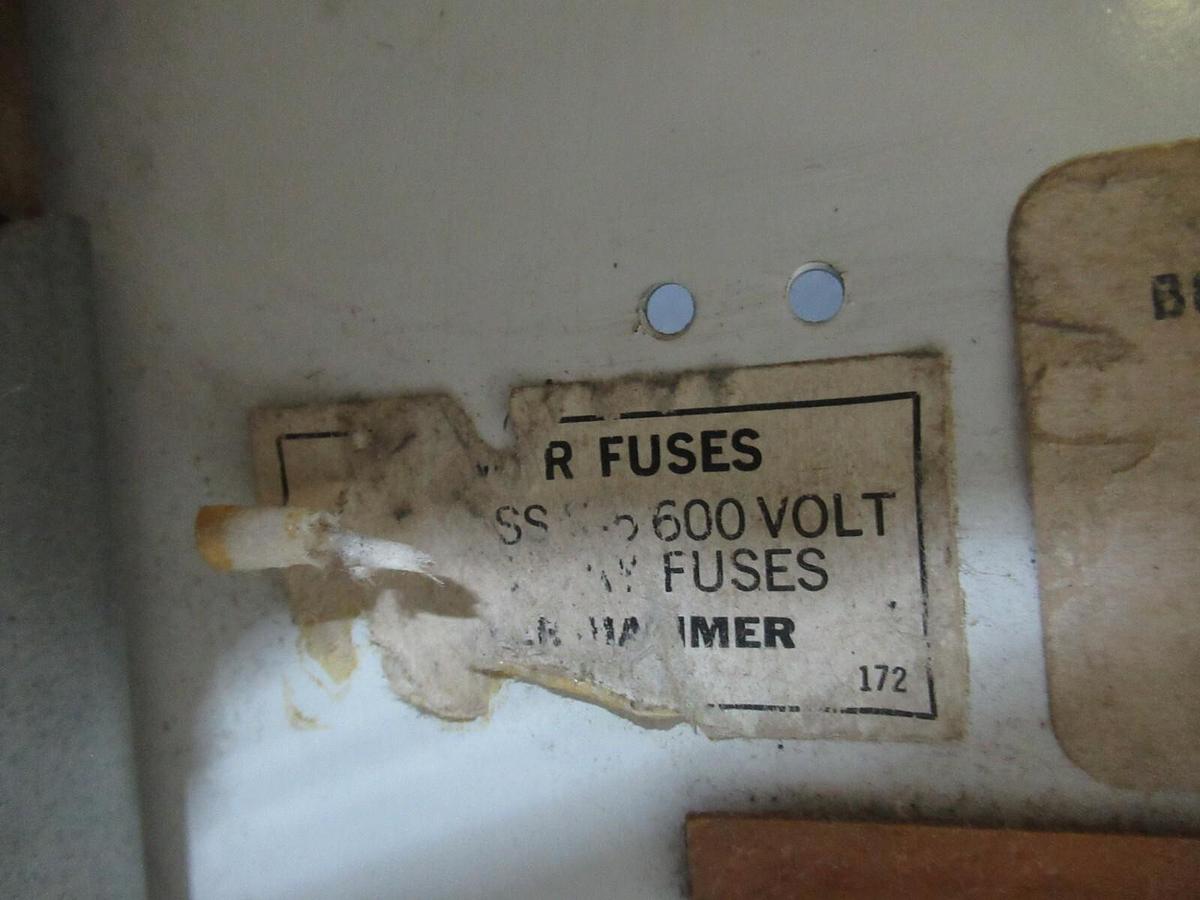 Used CUTLER HAMMER MOTOR CONTROL BUCKET 12" CHASIS 600 V NO BREAKER / STARTER W/ DOOR