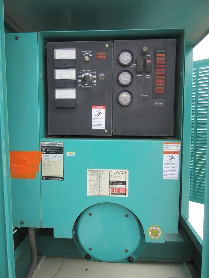 Used 40 KW 50 KW DIESEL GENERATOR CUMMINS 120/240V B3.9-G1 RECONNECTABLE VIDEO
