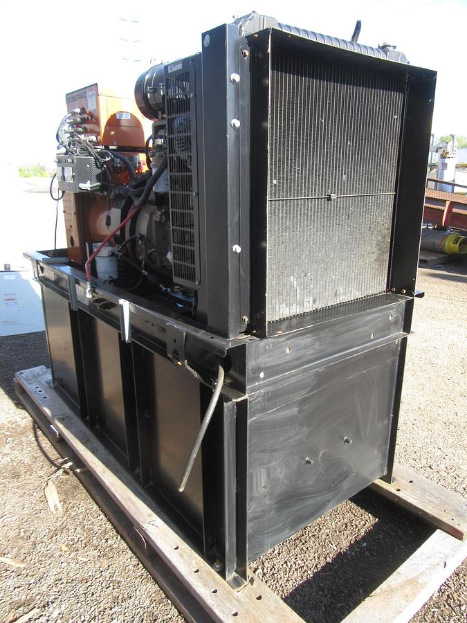 Used 30 KW DIESEL GENERATOR GENERAC 120/240 VOLT SINGLE PHASE 277 HOURS VIDEO WE SHIP