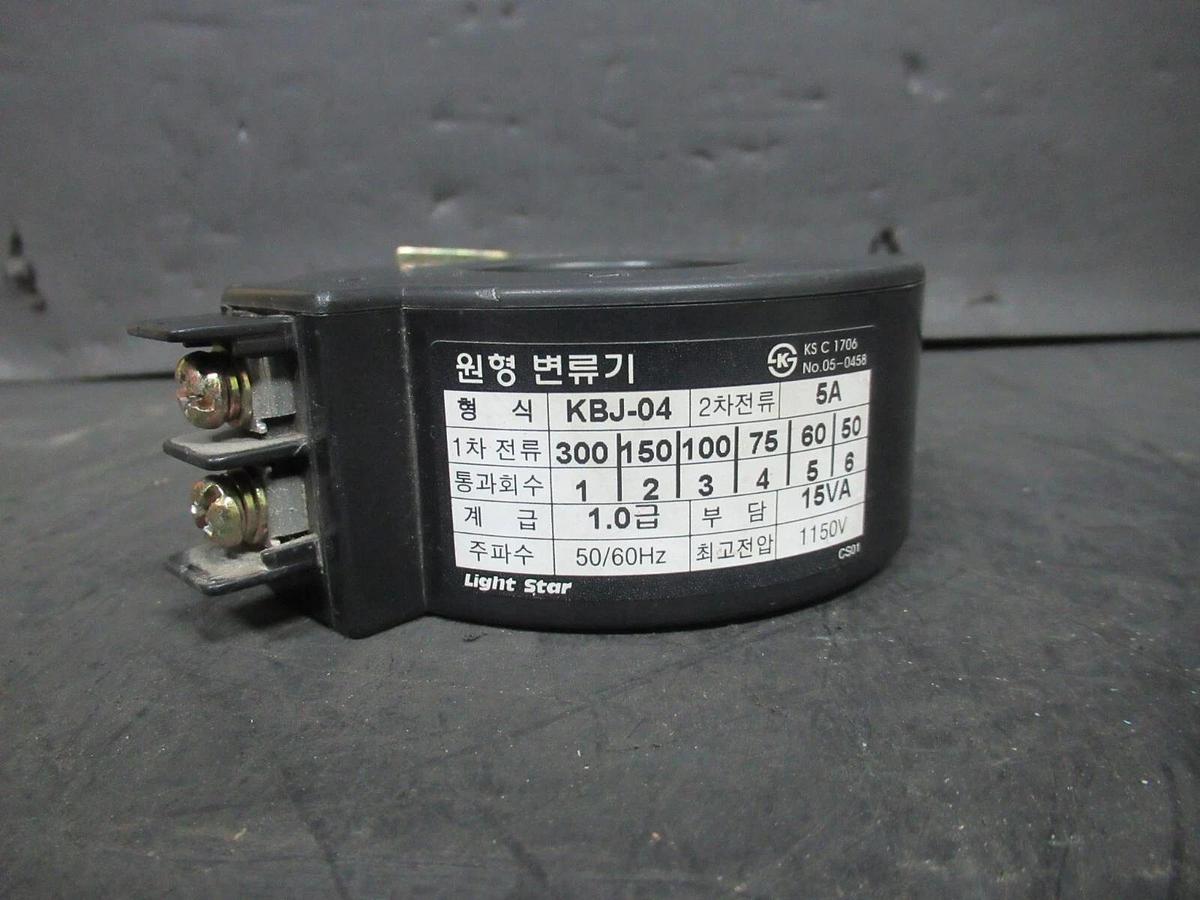 Used LIGHT STAR CURRENT SENSOR KBJ-04 5 AMP 15 VA 1150 VOLT 50/60 HZ **WARRANTY**