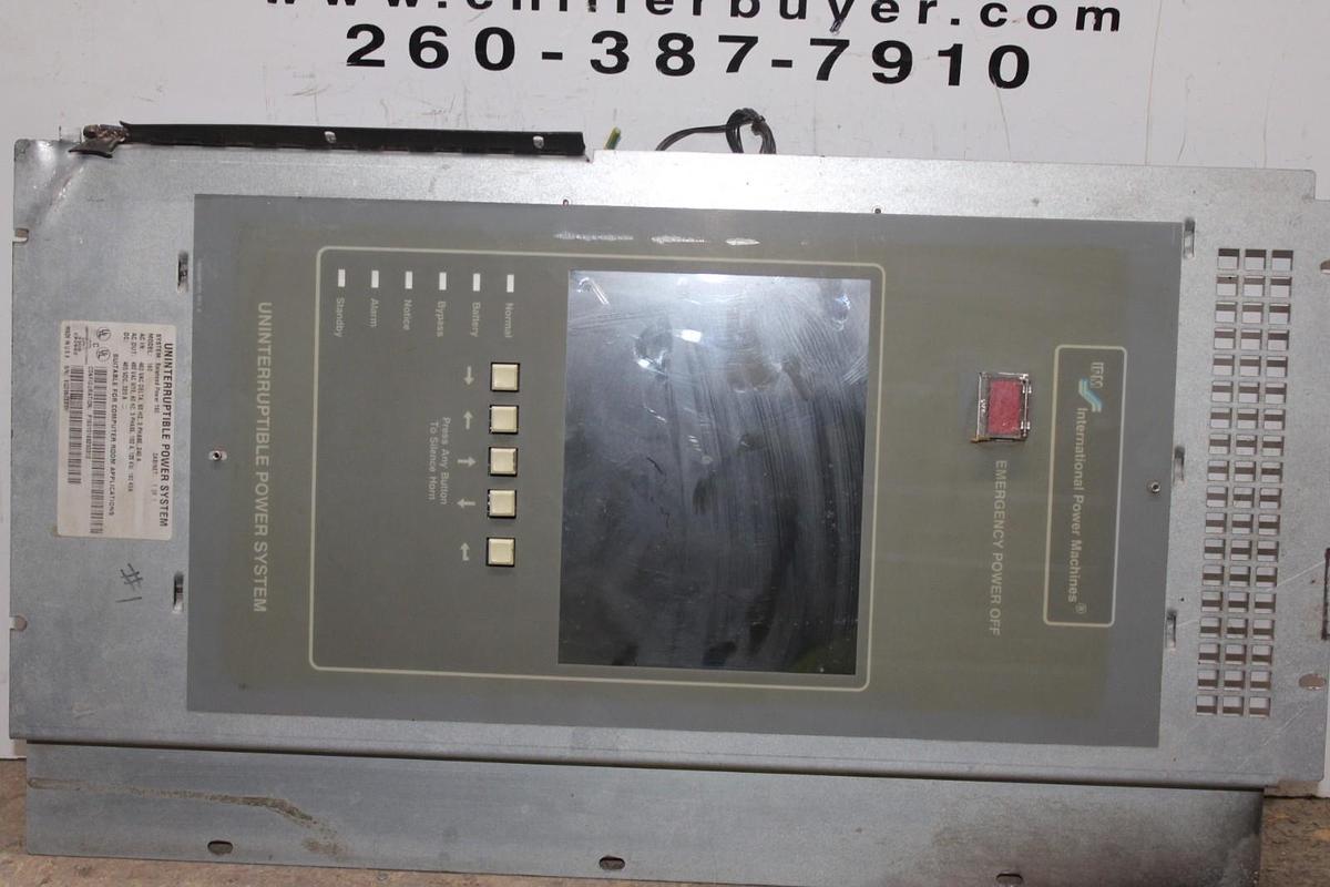 Used IPM CONTROL PANEL AND DISPLAY BALANCED POWER 160 480 VAC 240 AMP W/ 101073071