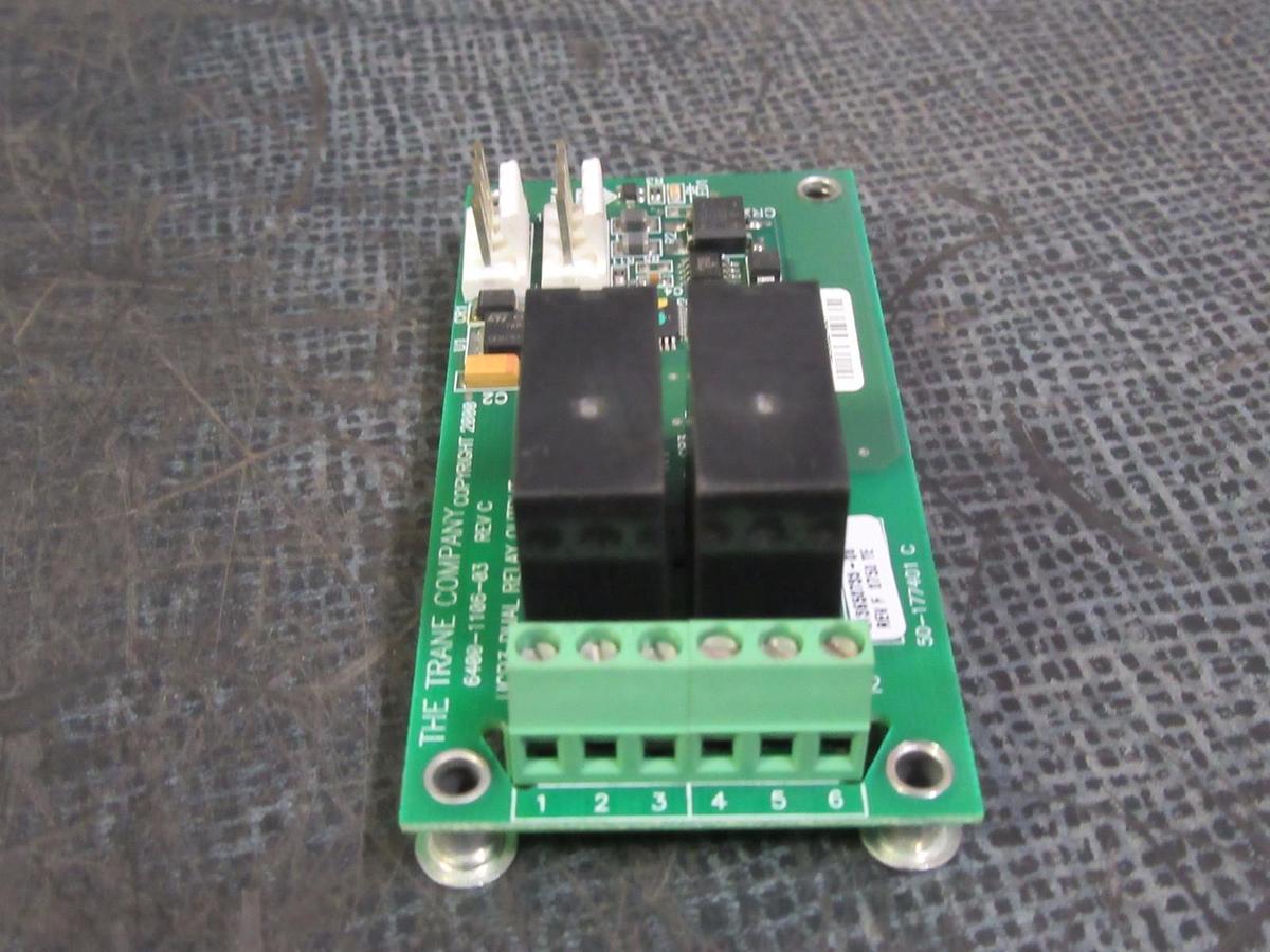 Used TRANE UCP3 DUAL RELAY OUTPUT MODEL/REVISION: 6400-1106-03 REV C CIRCUIT BOARD