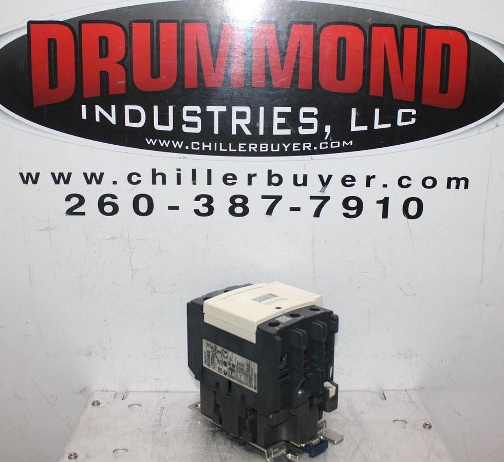 Used SCHNEIDER CONTACTOR LC1D80 110 AMP 600 VAC 60 HP 3-PHASE 3-POLE COIL: 110 VOLT