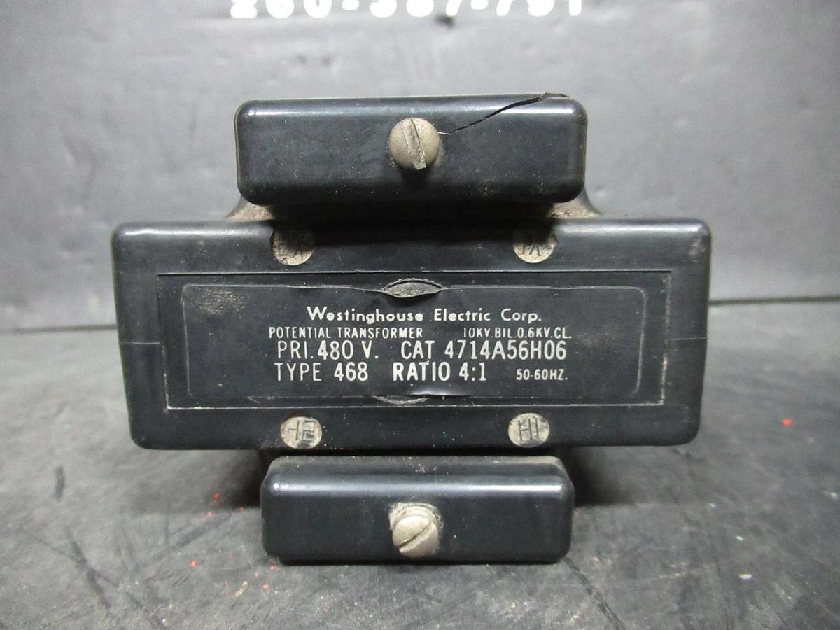 Used WESTINGHOUSE TRANSFORMER 4714A56H06 PRI: 480 VOLT RATIO: 4:1 **WARRANTY**
