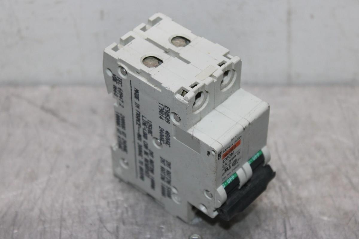 Used MERLIN GERIN CIRCUIT BREAKER 24520 MULTI-9 6 AMP 2-POLE 480 VAC