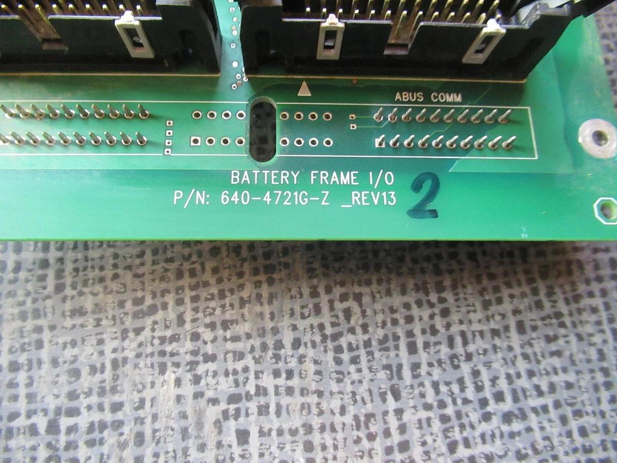 Used KAPC BATTERY FRAME I/O CIRCUIT BOARD 6400-4721G-Z REV 13 **WARRANTY INCLUDED**