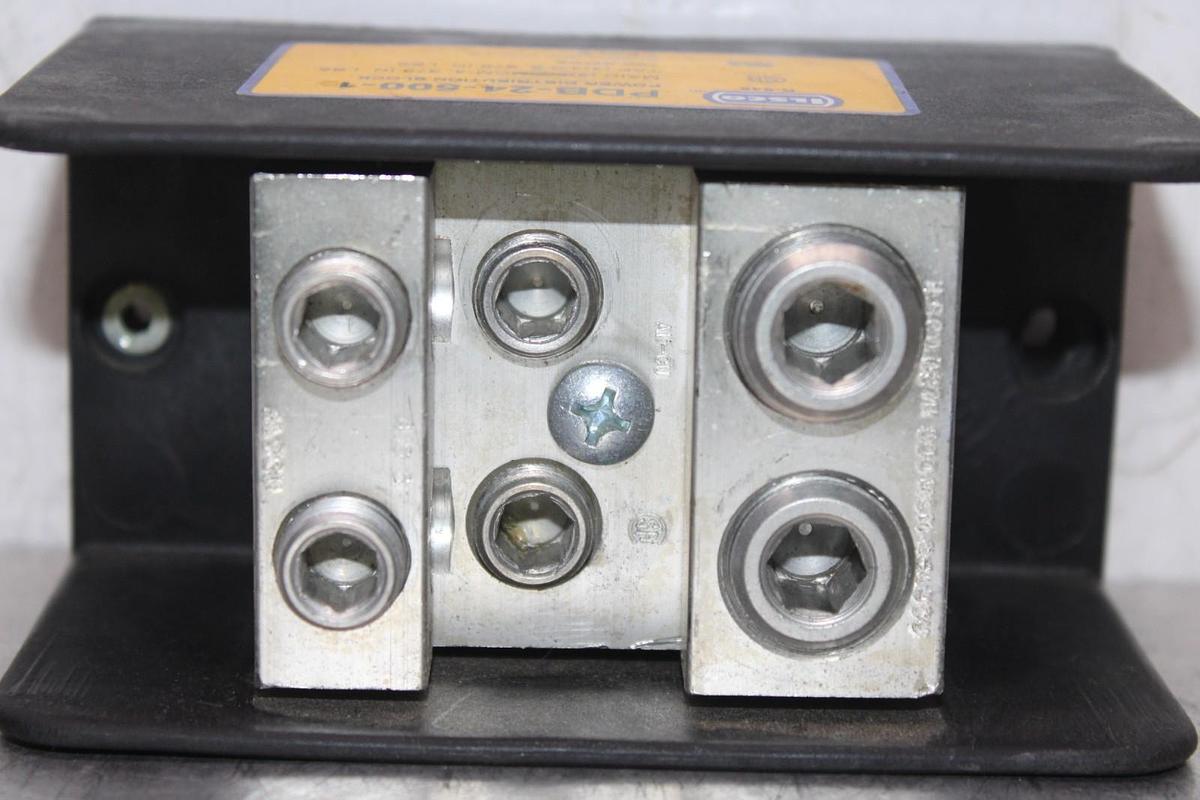 Used ILSCO POWER DISTRIBUTION BLOCK LUG PDB-24-500-1 1-POLE 600 VAC 760 AMP