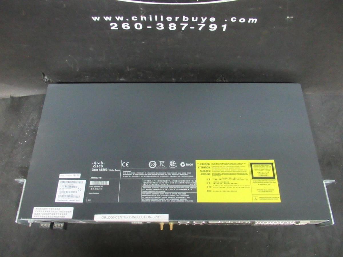 Used CISCO ASR 901 SERIES AGGREGATION SERVICES ROUTER A901-6CZ-F-D V02 10 GB ETHERNET