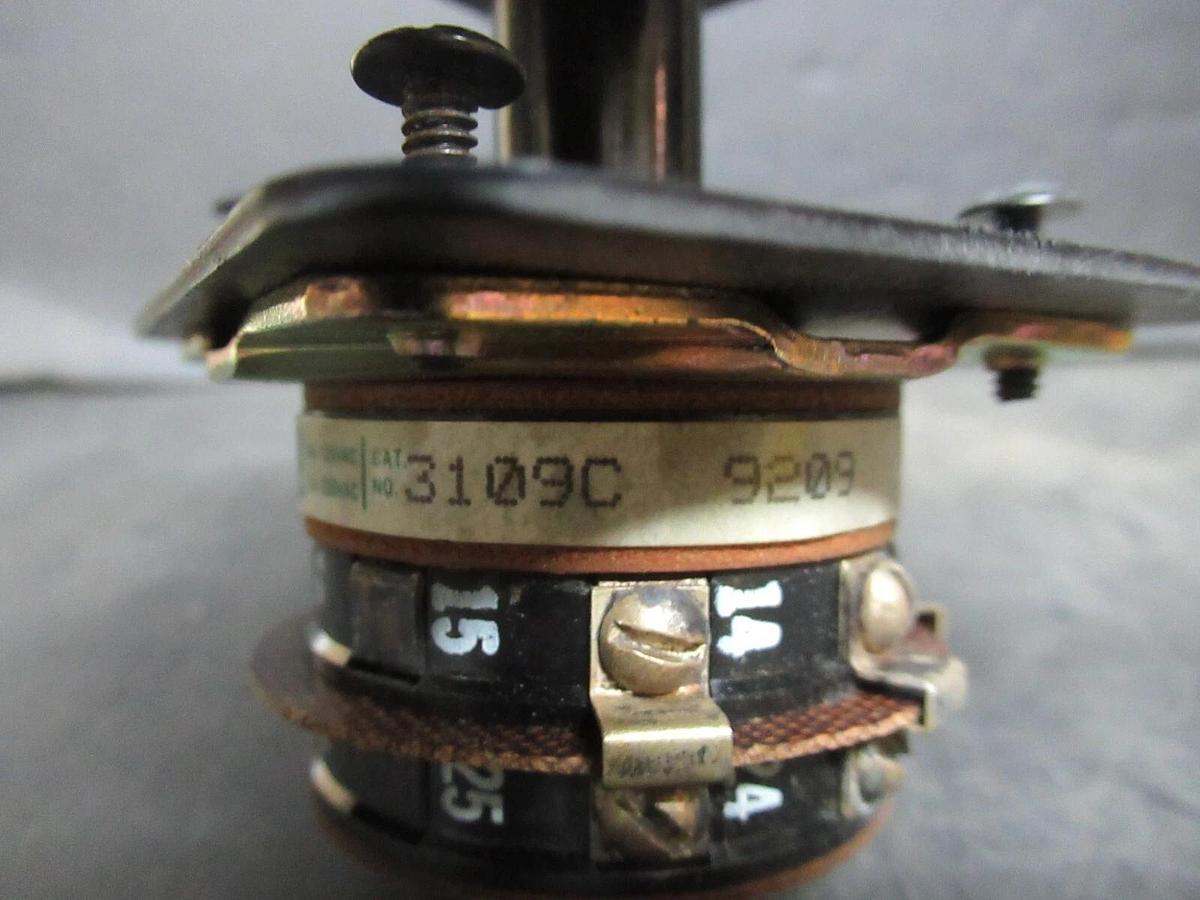 Used ELECTROSWITCH SERIES 31 CONTROL SWITCH 3109C 3-PHASE 125-600 VAC 10-3 AMP