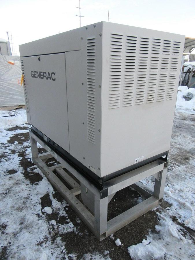 Used 35 KW 30KW GENERATOR GENERAC NAT. GAS LP PROPANE 120/240V 1 PH 403 HRS VIDEO