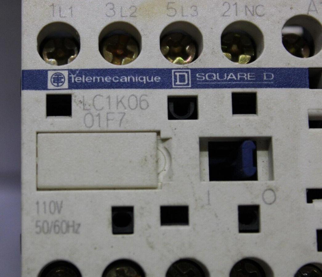 Used TELEMECANIQUE CONTACTOR LC1K0601F7 15 AMP 600 VAC 3 HP COIL: 110V *WARRANTY*