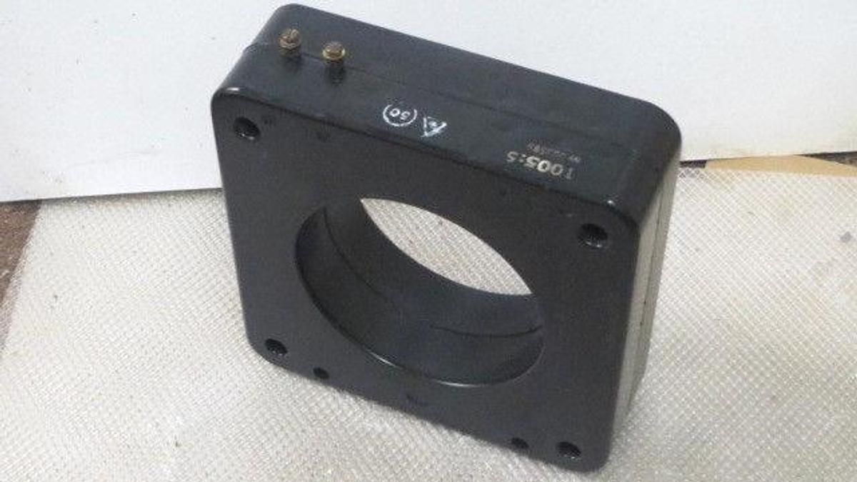 Used ABBOTT MAGNETICS CORP CURRENT TRANSFORMER RATIO 1005:5A - 10KV BIL  #135-1005