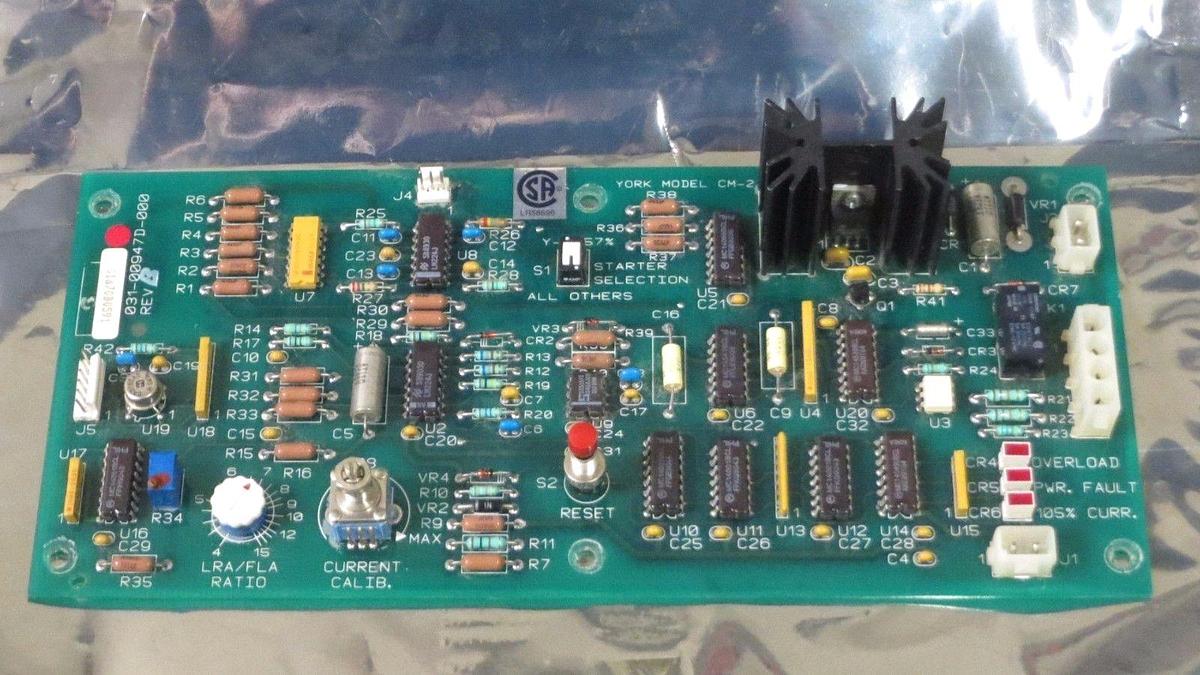 Used YORK CURRENT CONTROL CM-2 CIRCUIT BOARD MODEL 031-00947D-000 REV B **WARRANTY**