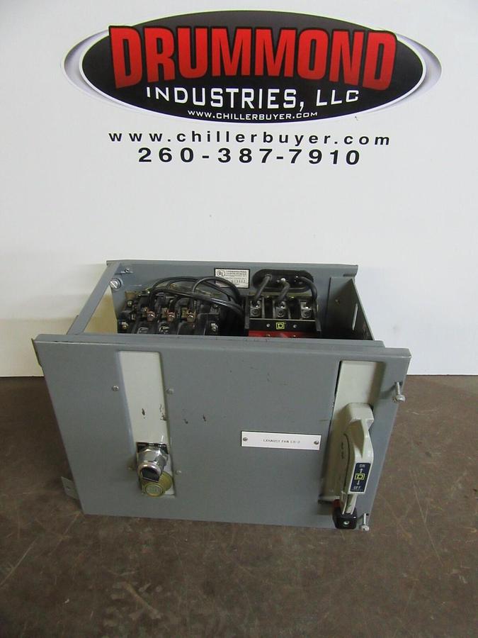 Used SQUARE D TWIN MCC FUSIBLE STARTER BUCKET 12" MODEL: 4 SIZE 1 W/ 8536-SDO1