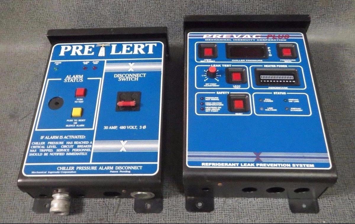 Used MECHANICAL INGENUITY PRELERT/PREVAC CHILLER PRESSURE/LEAK PROTECTION SYSTEM