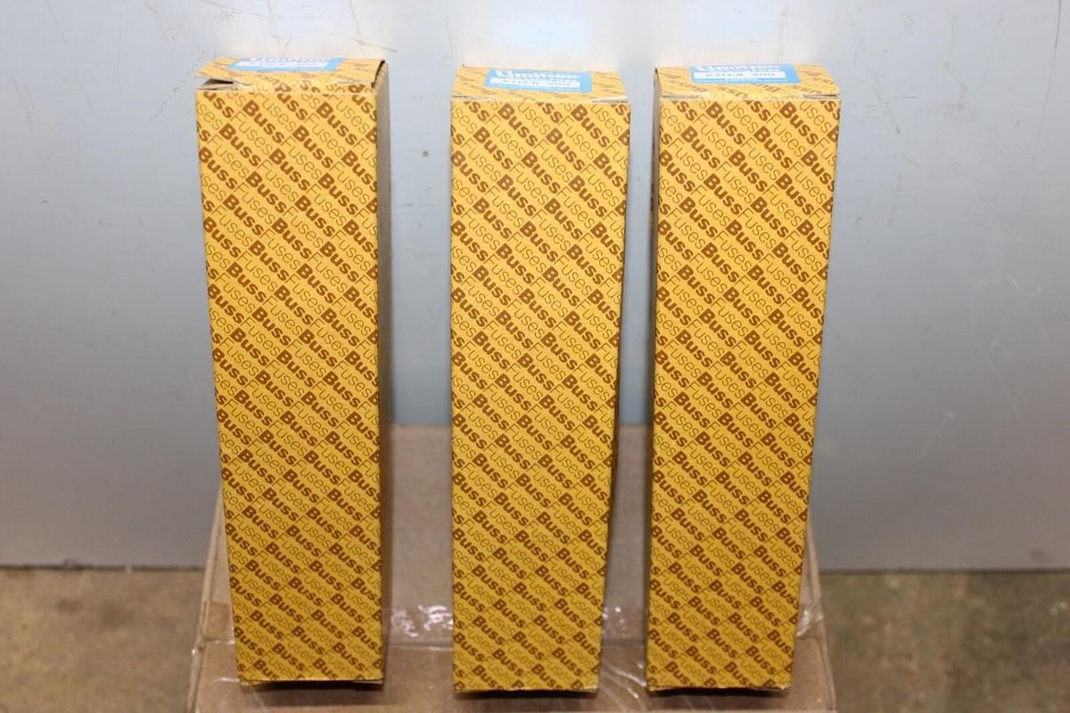 NEW SURPLUS BUSSMANN FAST-ACTING LIMITRON FUSE KTN-R-400 400A 250 VAC LOT OF 3