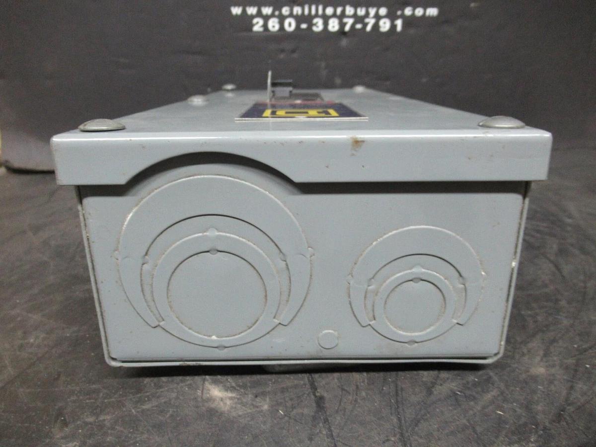 Used SQUARE D ENCLOSED CIRCUIT BREAKER QO2100N W/ QO2125 125 AMP 2-POLE 240 VAC