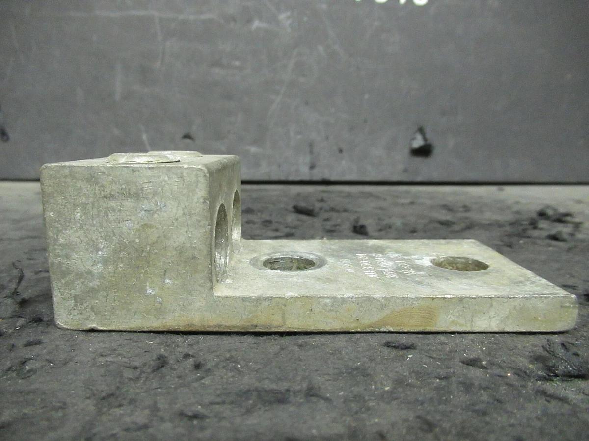 Used ILSCO AU-350-2N 2 DOUBLE BARREL MECHANICAL CONNECTOR LUG TAP 350MCM - #6 GAUGE