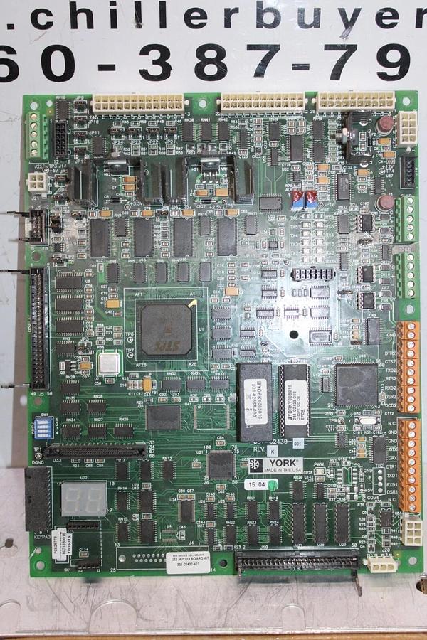 Used YORK HVAC CHILLER CONTROL CIRCUIT BOARD 031-02430-001 REV. K **WARRANTY**