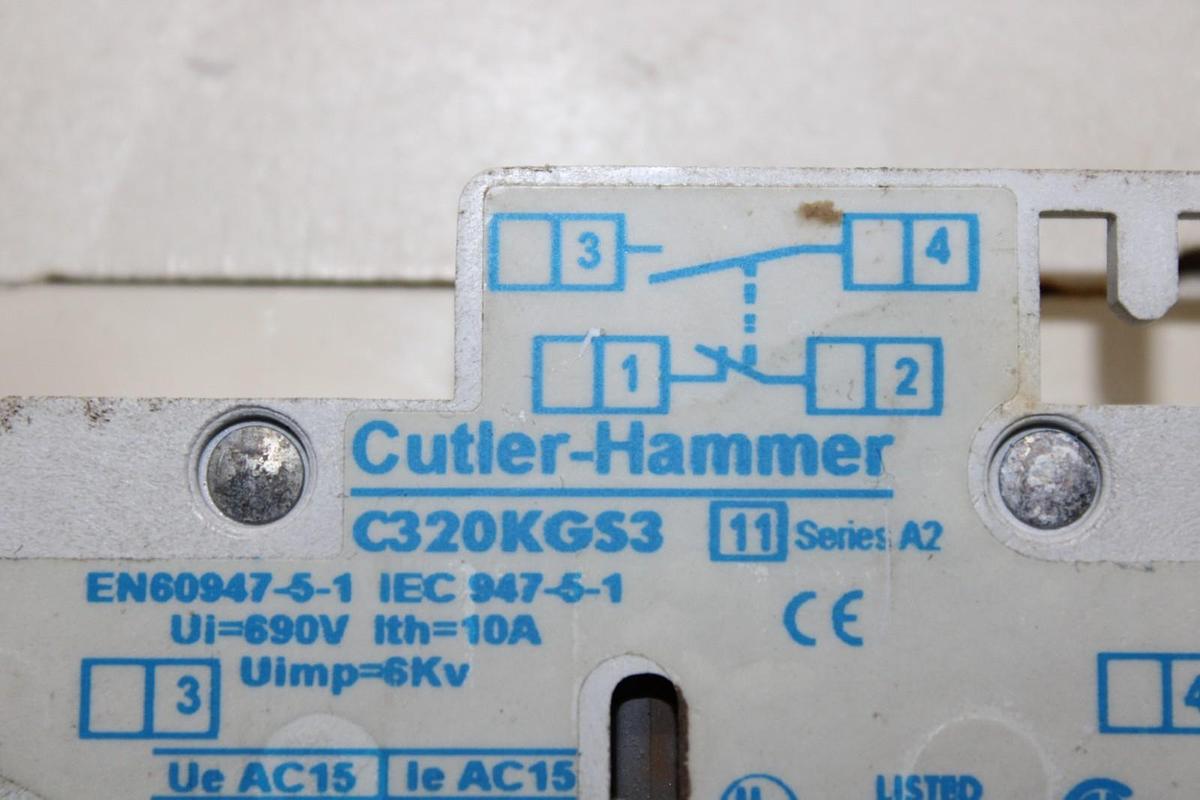 Used CUTLER-HAMMER NEMA CONTACTOR CN15DN3 27 AMP NEMA 1 COIL: 120V **WARRANTY**