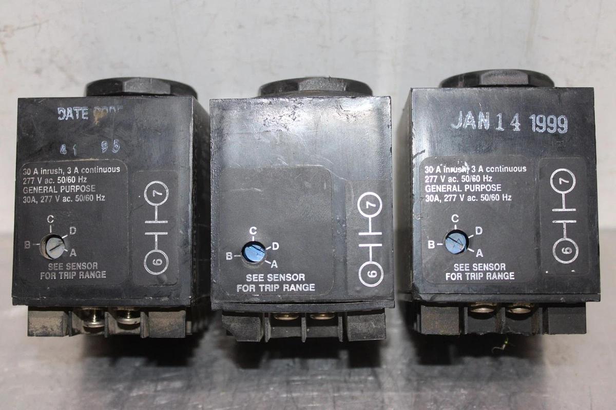 Used LOT OF 3 INSTRUMENT TRANSFORMERS TRIP SENSOR RELAY GFM253