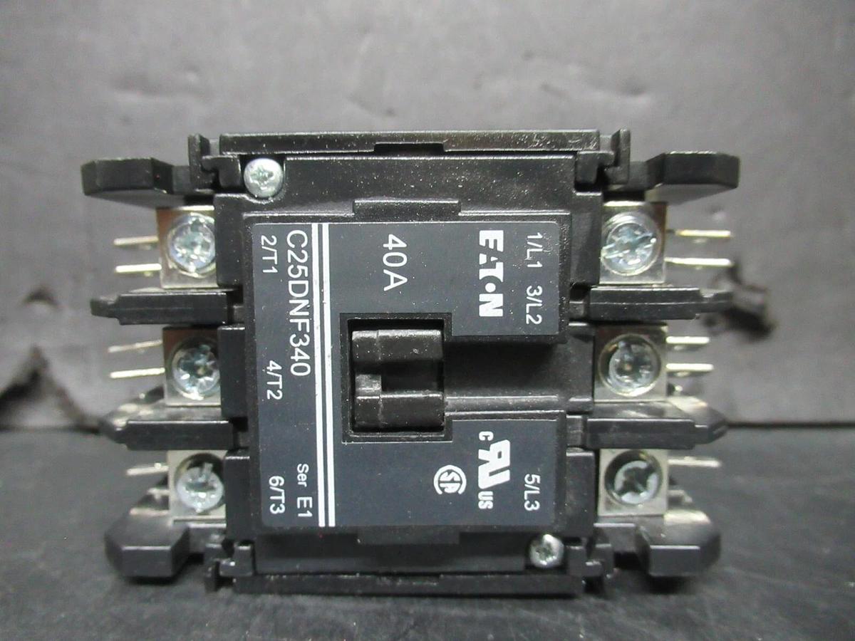 Used EATON CONTACTOR C25DN340 40 AMP 600 VAC 3-POLE 20 HP 15 KW **WARRANTY**