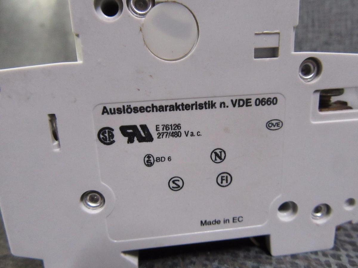 Used LOT OF 5 ABB S271 K6A CIRCUIT BREAKER 6 AMP 1 POLE 277 / 480 VOLT **WARRANTY!**