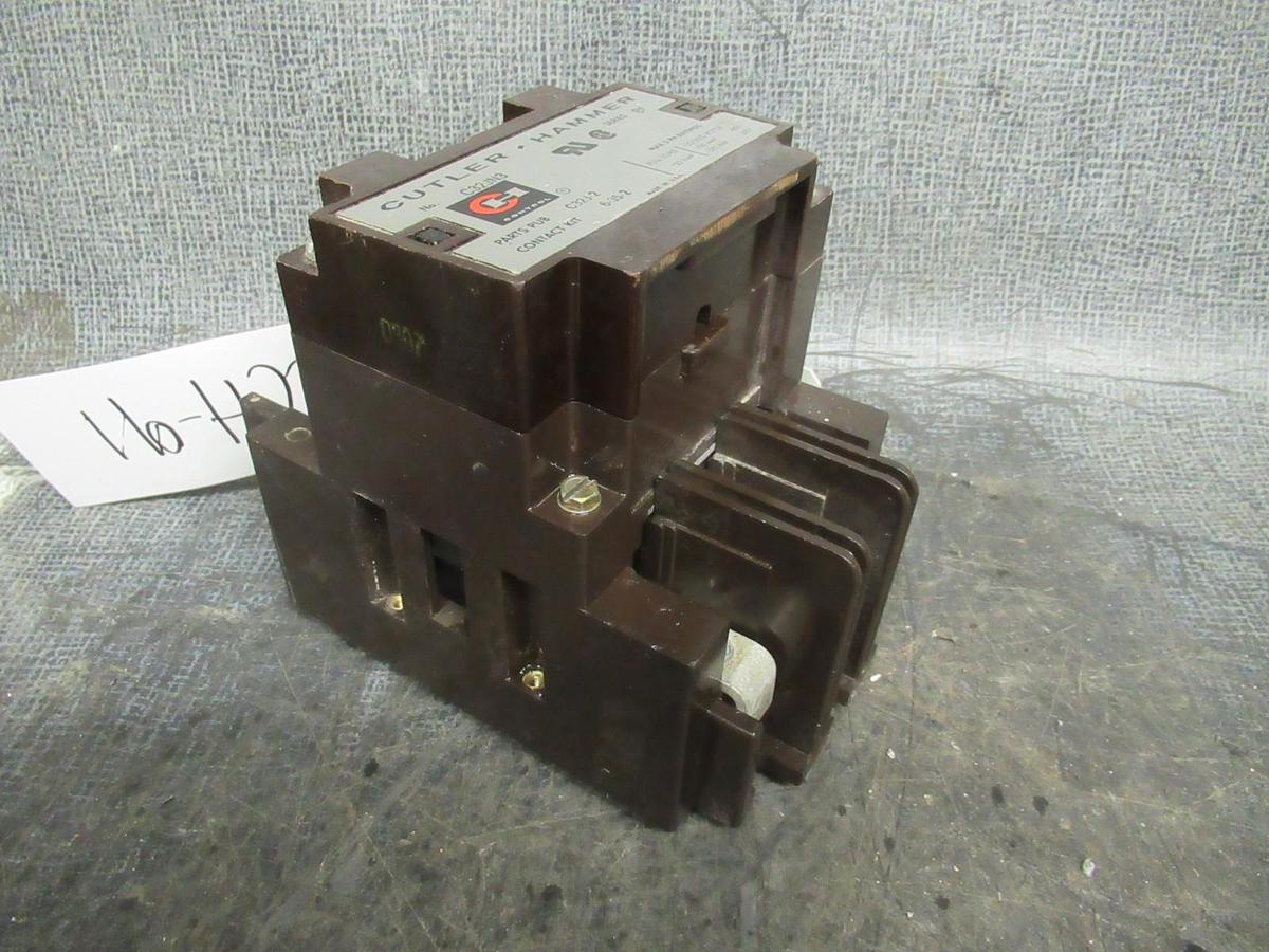 Used CUTLER-HAMMER CONTACTOR C32JN3 120 AMP 600 VOLT 3-PHASE COIL: 110/120V