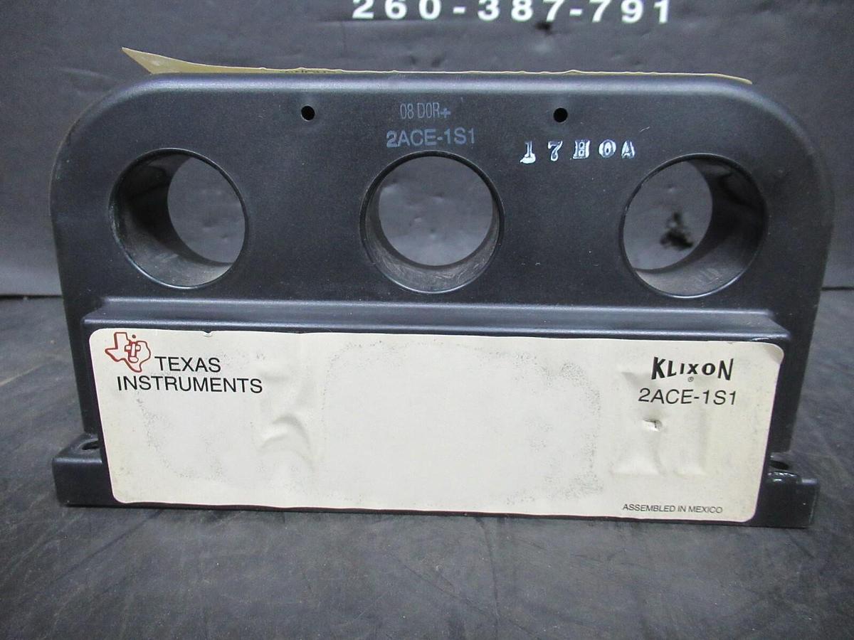 Used TEXAS INSTRUMENTS / KLIXON MOTOR PROTECTOR RELAY 2ACE-1S1 / 30GX502786
