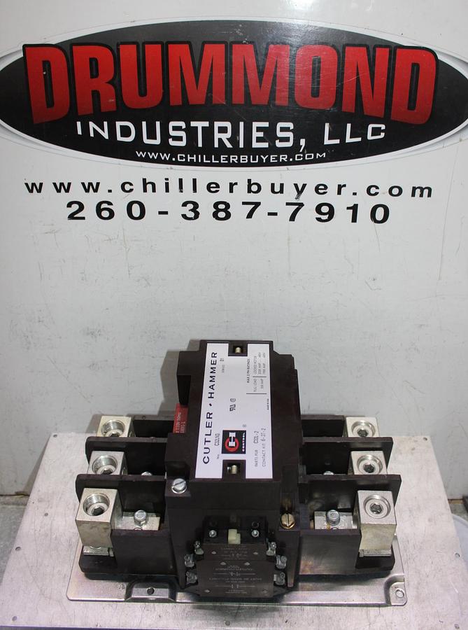 Used CUTLER HAMMER CONTACTOR C32LN3 350 AMP 600 VAC 3-PHASE COIL: 120 VAC