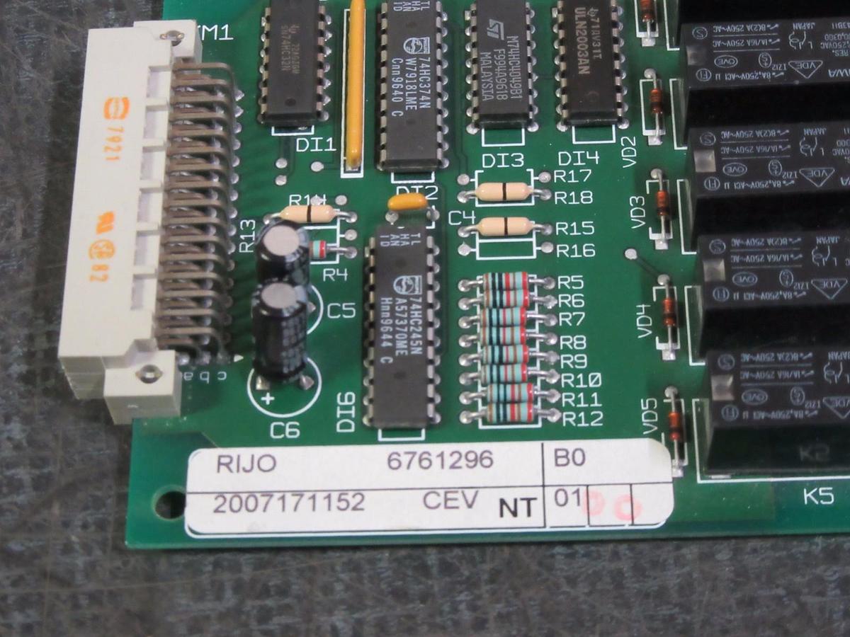 Used MERLIN GERIN CIRCUIT BOARD MODEL: RIJO 6761296 # RIJO6761296 **WARRANTY**