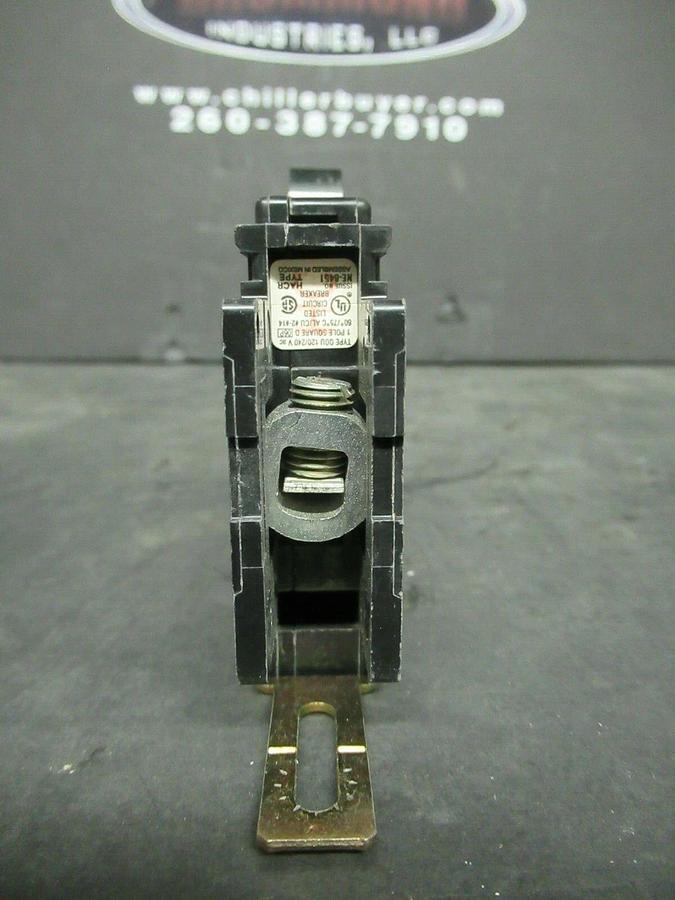 Used LOT OF 2 15 AMP SQUARE D SINGLE POLE BREAKERS 120/240 VAC