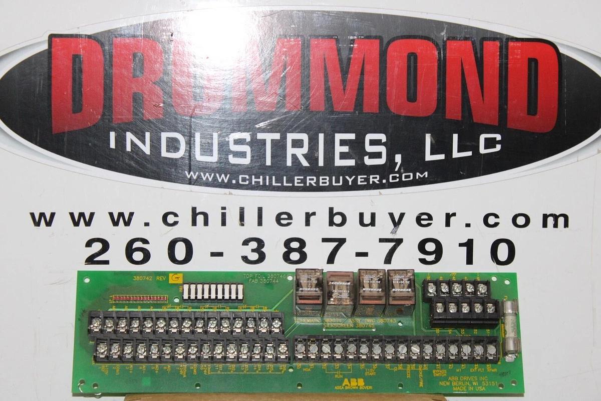 Used ABB RELAY CIRCUIT BOARD 380742 REV. G 380771 380743 380745 **WARRANTY**
